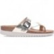 INTERBIOS 7119-MG Damensandalen PLATINO