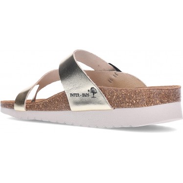 INTERBIOS 7119-MG Damensandalen PLATINO