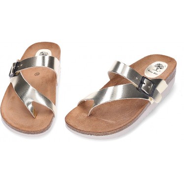 INTERBIOS 7119-MG Damensandalen PLATINO