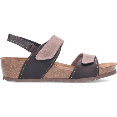 INTERBIOS 5343 Damen Ledersandalen MOKA_PARDO