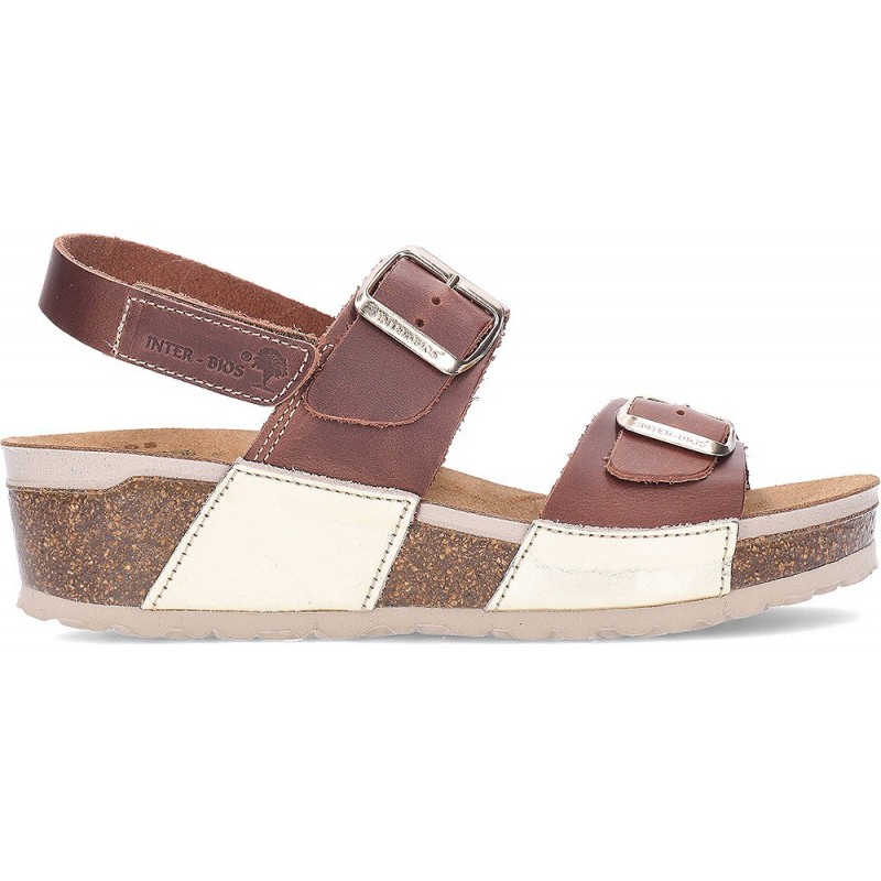INTERBIOS 5812 Damensandalen PLATINO_OURS