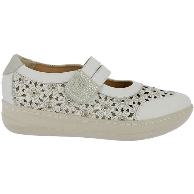 Doctor Cutillas 50304 Selbstklebende Damen-Ballerinas BLANCO Doctor Cutillas 50304 Selbstklebende Damen-Ballerinas BLANCO