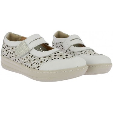 Doctor Cutillas 50304 Selbstklebende Damen-Ballerinas BLANCO