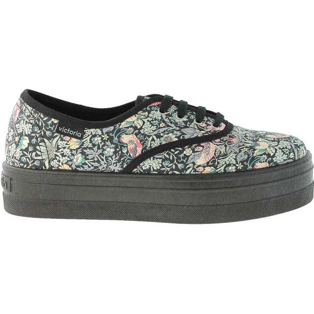 Victoria 109229 Damen-Sportschuh mit englischem Liberty-Print NEGRO Victoria 109229 Damen-Sportschuh mit englischem Liberty-Print NEGRO