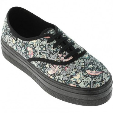 Victoria 109229 Damen-Sportschuh mit englischem Liberty-Print NEGRO