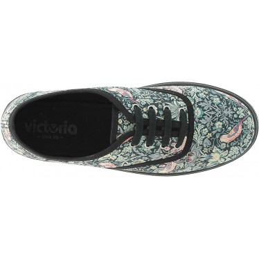 Victoria 109229 Damen-Sportschuh mit englischem Liberty-Print NEGRO