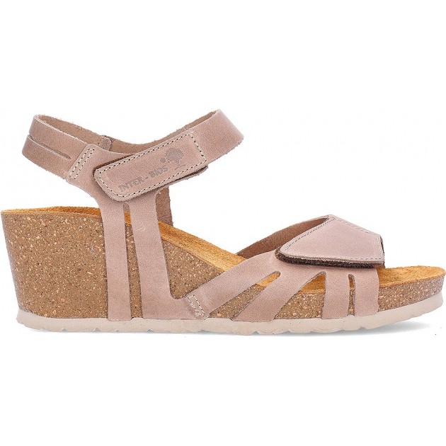 INTERBIOS 5634 Keilsandalen BEIG INTERBIOS 5634 Keilsandalen BEIG