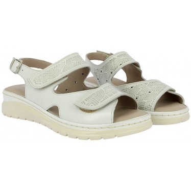Doctor Cutillas 76020 Selbstklebende Damensandalen BLANCO