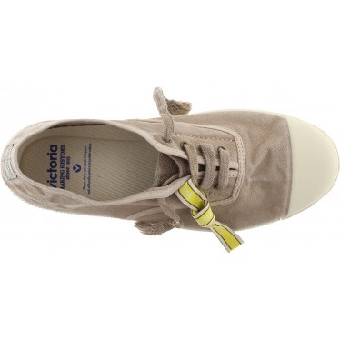 Victoria 1661102 Damen-Sportschuh aus gealtertem Canvas TAUPE