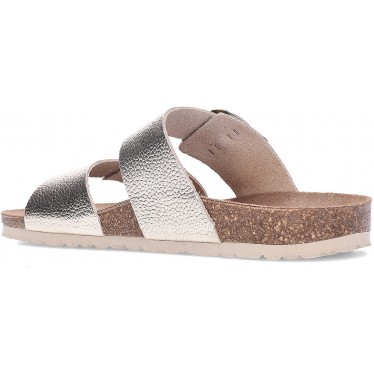 INTERBIOS 7232 Ledersandalen PLATINO