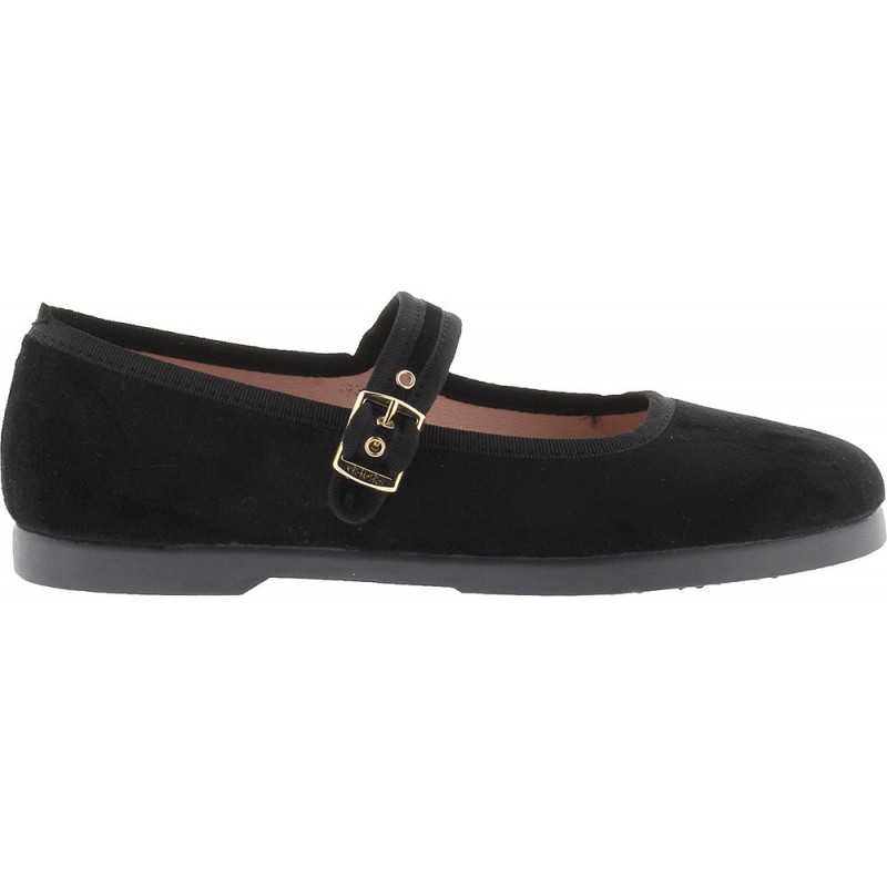 Victoria 1080111 Gong-Fu Velvet Damen Ballerinas NEGRO