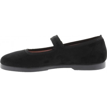 Victoria 1080111 Gong-Fu Velvet Damen Ballerinas NEGRO