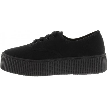 Victoria 1116101 Damen-Sportschuh mit doppeltem Canvas NEGRO