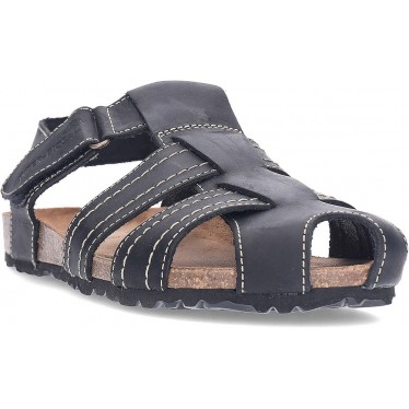 Interbios geschlossen Sandalen NEGRO