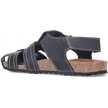 Interbios geschlossen Sandalen NEGRO