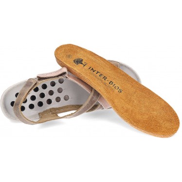 Interbios Zopfsandalen 3017 KAKI_BEIG
