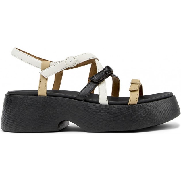 CAMPER Twins Ledersandalen K201713 NEGRO_004 CAMPER Twins Ledersandalen K201713 NEGRO_004