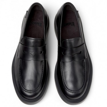 CAMPER Dean K101045 Leder-Loafer im maritimen Stil NEGRO_001
