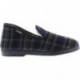Victoria 200301M Bequeme Hausschuhe im Karomuster, Unisex MARINO