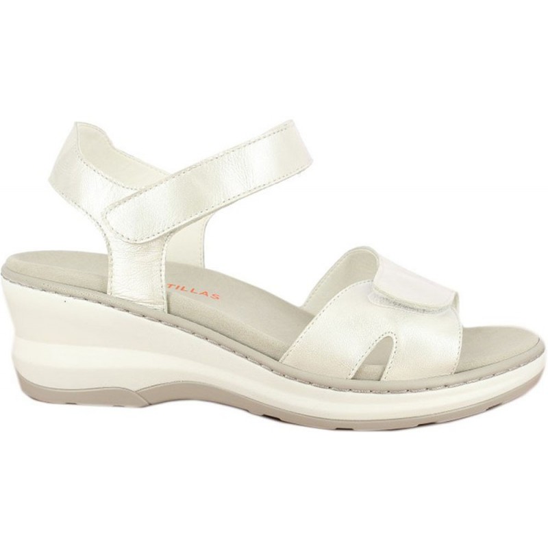 Doctor Cutillas 47511 Selbstklebende Damensandale BLANCO