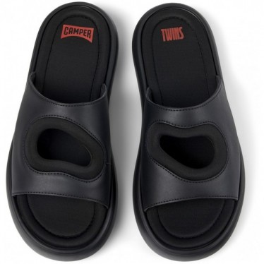 CAMPER Twins K100939 Leder Flip-Flops NEGRO_001