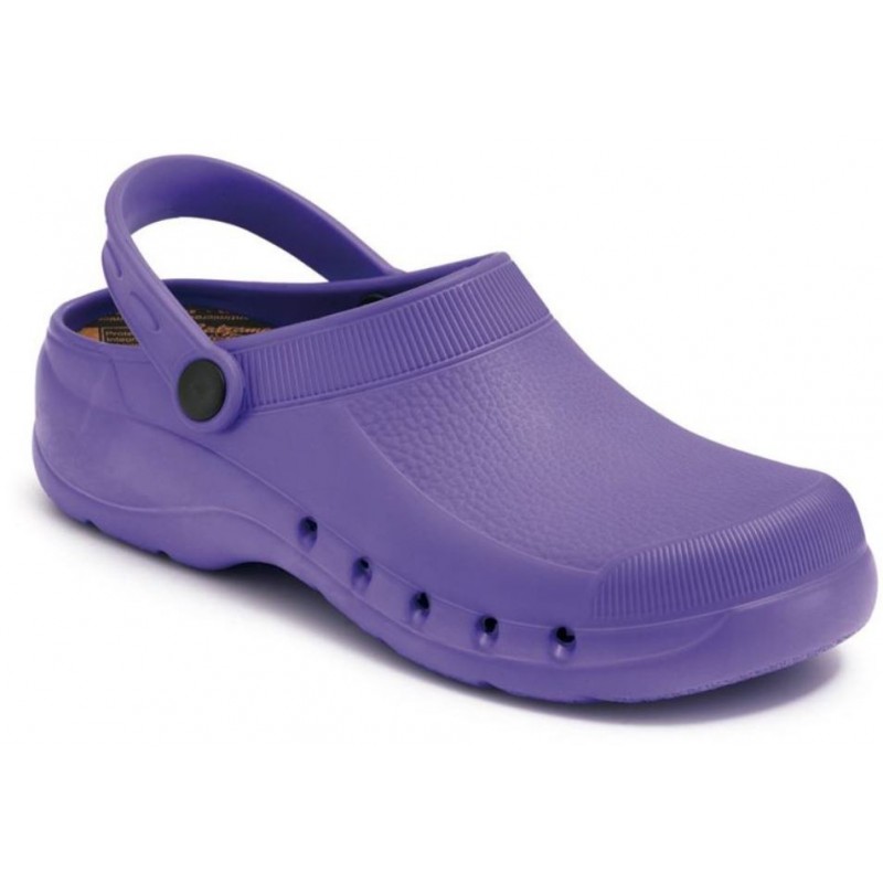 CALZAMEDI Unisex Clogs bequemen anatomischen pvc  MORADO