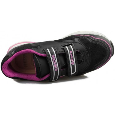 GEOX-Schuhe Doppelklettsportmädchen  NEGRO